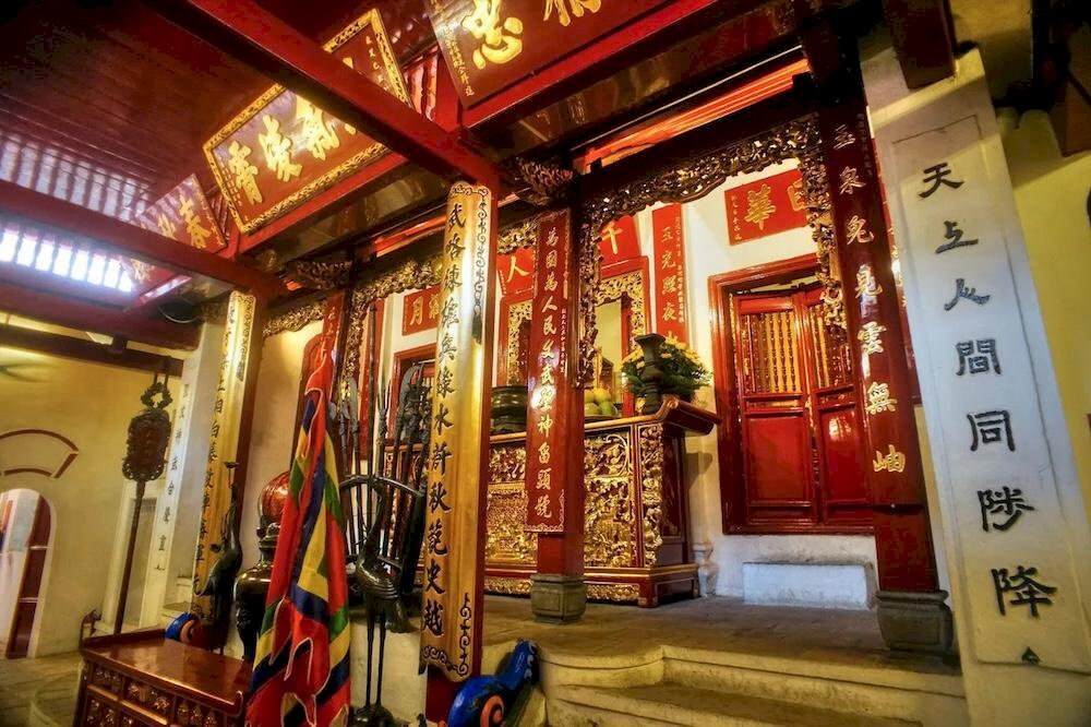 Inside Ngoc Son Temple